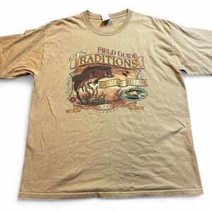 Vintage Y2K field guide tradition‎ fish tshirt size XL